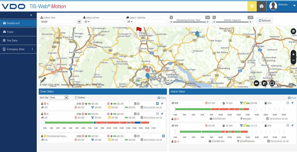 SW VDO Fleet Maps / 1- 25 vozidiel