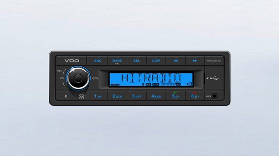 Radio/USB/MP3/WMA/ Bluetooth 24V Modré